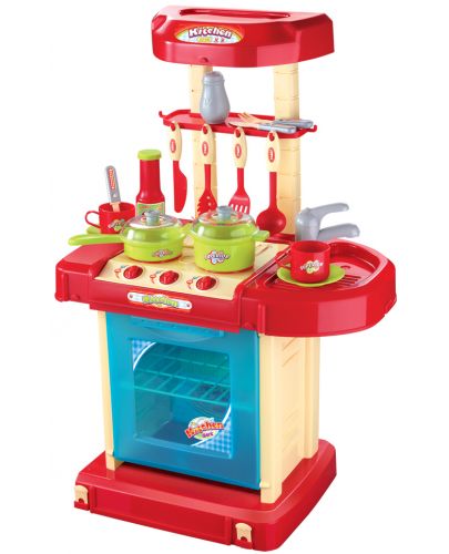 Игрален комплект Buba My Kitchen - Детска кухня, червена - 1
