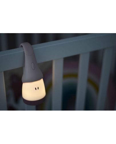 Нощна лампа за детска стая Beaba - Джуджето Pixie, розова - 3