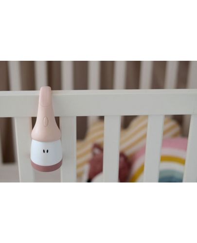 Нощна лампа за детска стая Beaba - Джуджето Pixie, розова - 2