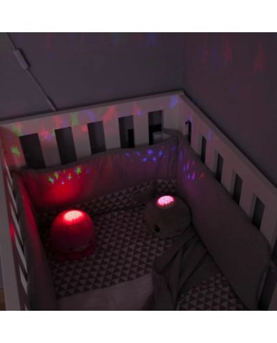 Нощна лампа-проектор Baby Monsters - Розов октопод - 5