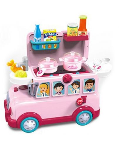 NTOYS Funny Bus Кухня 3 в 1 Количка, куфар и Ride On 31ч. 6836745 x6 - 1