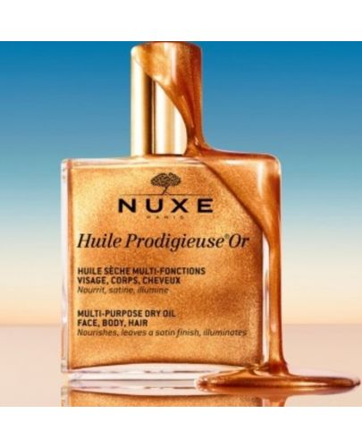 Nuxe Huile Prodigieuse Сухо масло, със златисти частици, 50 ml - 5