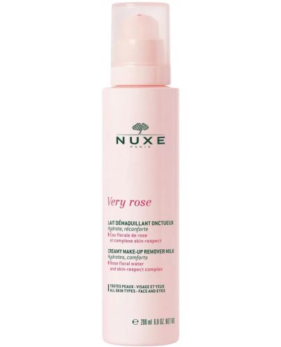 Nuxe Very Rose Кремообразно дегримиращо мляко, 200 ml - 1