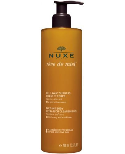 Nuxe Reve De Miel Почистващ гел за лице и тяло, 400 ml - 1