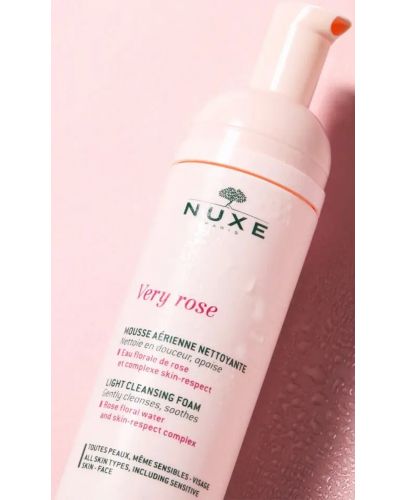Nuxe Very Rose Нежна почистваща пяна за лице, 150 ml - 4