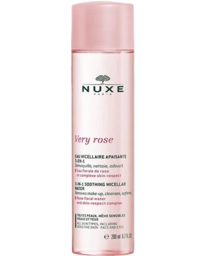 Nuxe Very Rose Успокояваща мицеларна вода 3 в 1, 200 ml - 1