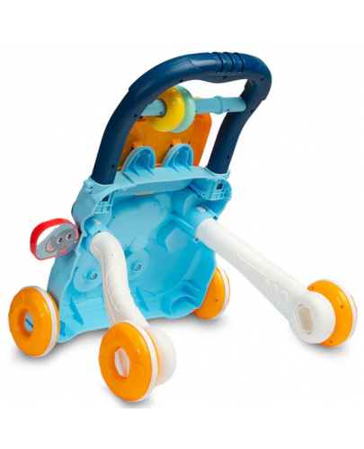 Образователна проходилка Caretero Toyz - Zoo Pusher, синя - 4