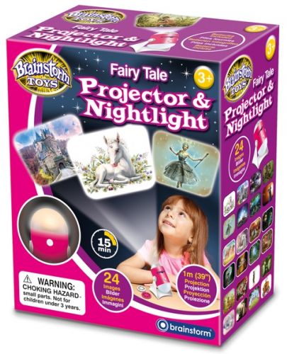 Образователна играчка Brainstorm - Проектор и нощна лампа, приказни герои  - 1