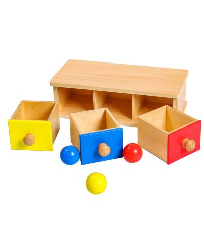 Образователен комплект Smart Baby - Кутия с цветни чекмеджета и топчета - 2
