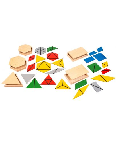 Образователен комплект Smart Baby - Конструктивни триъгълници, големи - 1