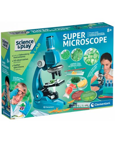 Образователен комплект Clementoni Science & Play - Супер микроскоп - 1