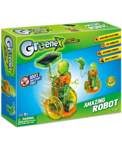 Образователен STEM комплект Amazing Toys Greenex - Соларен робот - 1