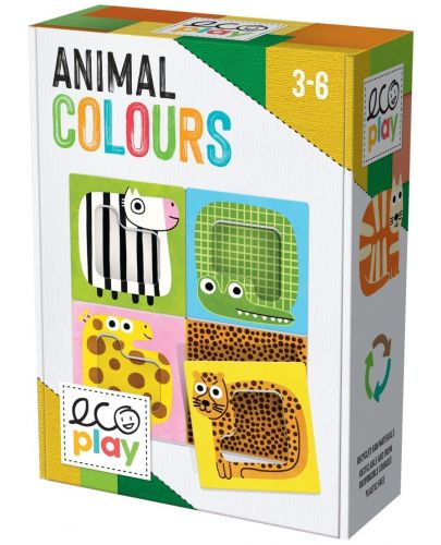 Образователна игра Headu Ecoplay - Цветовете на животните - 1