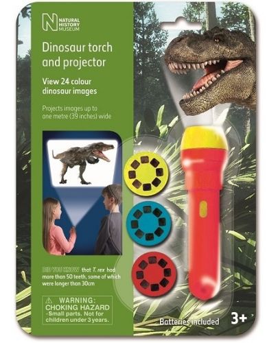 Образователна играчка Brainstorm - Фенерче с прожектор, Динозаври - 1