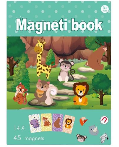Образователна книжка с магнити Raya Toys - Светът на животните - 1