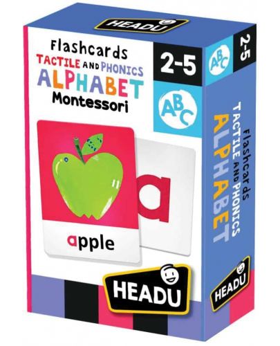 Образователни флаш карти Headu - С тактилна и фонетична азбука - 1