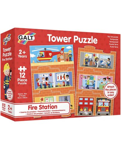 Образователен пъзел-кула Galt - Пожарна станция - 1