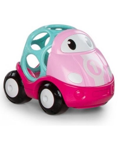 Бебешка играчка Oball Go Grippers - Спортна количка, розова - 1