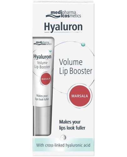 Medipharma Cosmetics Hyaluron Обемен филър за устни Marsala, 7 ml - 2