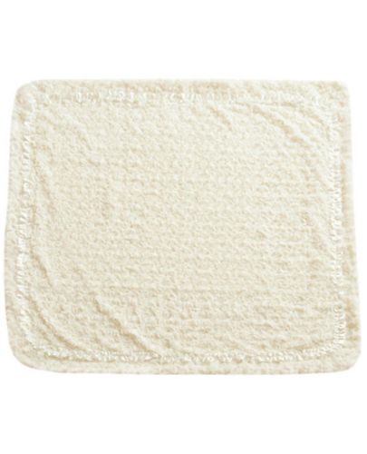 Бебешко плюшено одеяло EKO - Рози, екрю, 80 x 90 cm - 1