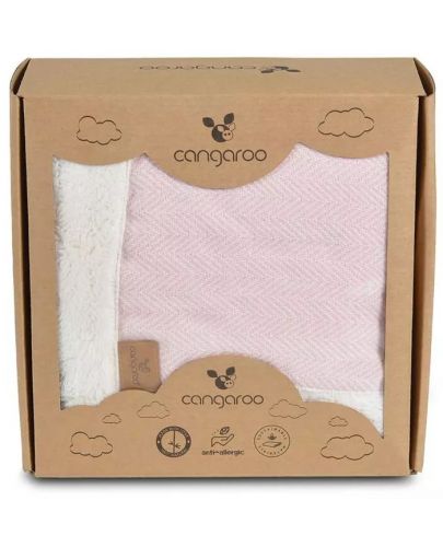 Одеяло Cangaroo - Pom Pom, 100 x 85 cm, розово - 3