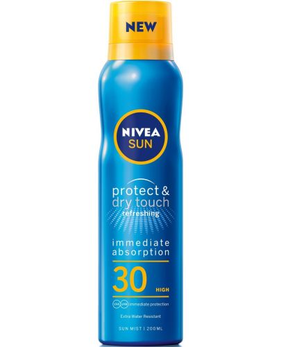 Nivea Sun Охлаждащ спрей Protect & Dry Touch, SPF 30, 200 ml - 1