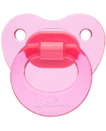 Ортодонтна залъгалка Wee Baby Candy,  0-6 месеца, розова - 1