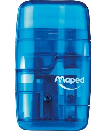 Острилкогума Maped Connect - Тransparent, синя - 1
