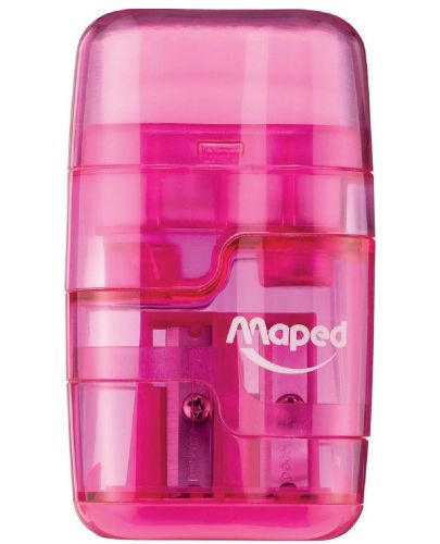 Острилкогума Maped Connect - Тransparent, розова - 1