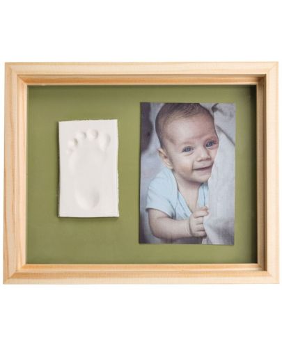 Отпечатък Baby Art - Pure Frame, рамка Natural, с органична глина - 1