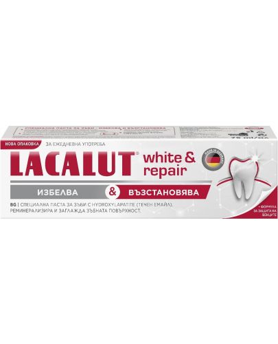 Lacalut White & Repair Паста за зъби, 75 ml - 3