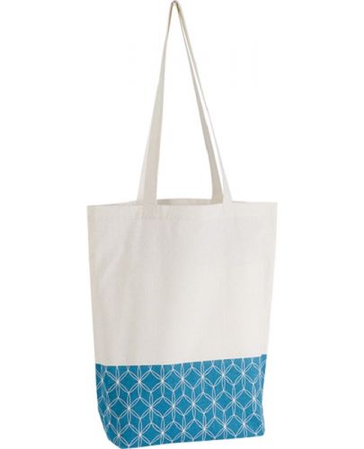 Пазарска чанта Giftpack - 38 x 42 cm, синьо и бяло - 1
