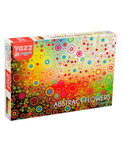 Пъзел Yazz Puzzle от 1000 части - Абстрактни цветя - 1