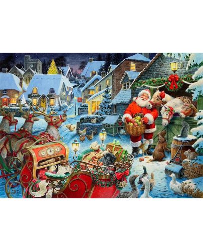 Пъзел Ravensburger от 1000 части - Коледа "Почти готова" - 2