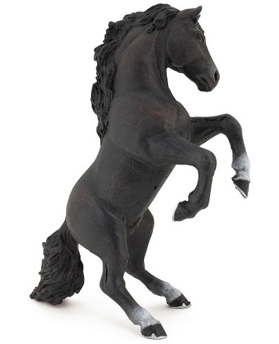 Фигурка Papo Horses, foals and ponies – Изправен кон, черен - 1