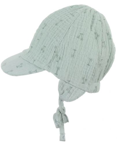 Памучна лятна шапка с UV 50+ защита Sterntaler - С палми, 41 cm, 4-5 месеца - 2