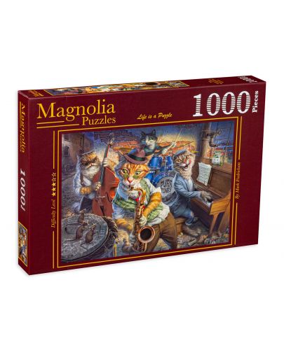 Пъзел Magnolia от 1000 части - Котета музиканти - 1