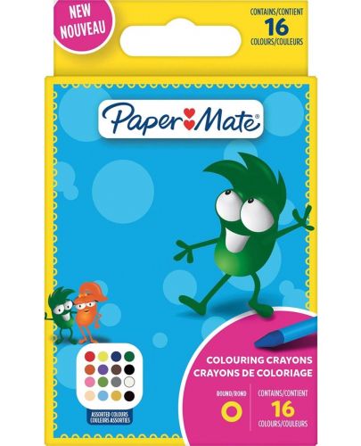 Пастели Paper Mate Kids Colouring - 16 цвята - 1