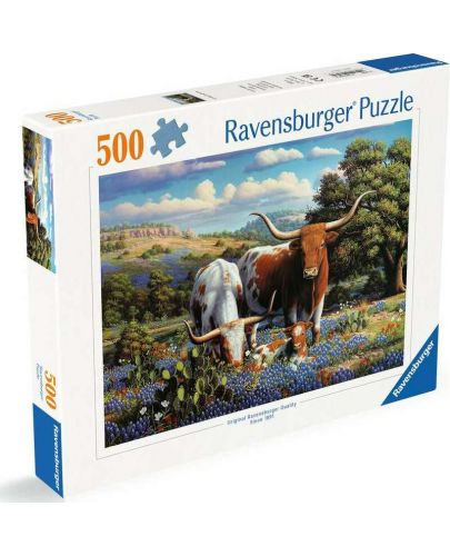 Пъзел Ravensburger от 500 части - Красиво семейство дългороги - 1