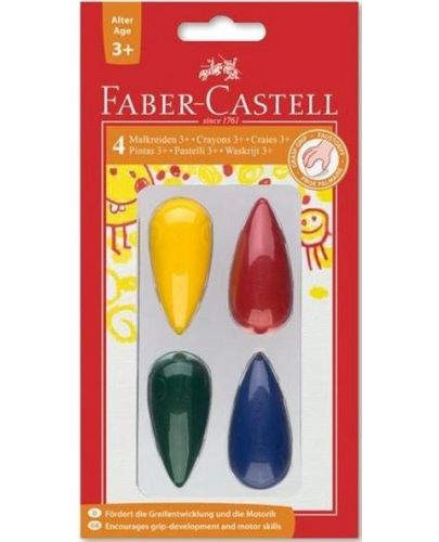 Пастели Faber-Castell - Pear, 4 цвята - 1