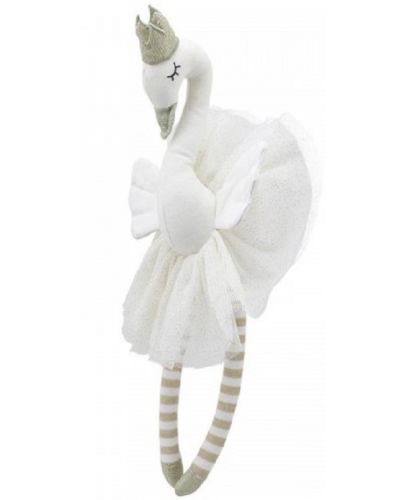 Парцалена кукла The Puppet Company - Лебед, бял, 30 cm - 1