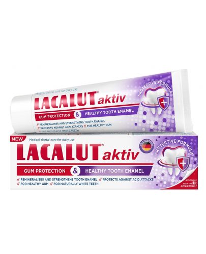 Lacalut Aktiv & Healthy enamel Паста за зъби, 75 ml - 1
