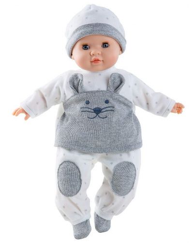 Кукла-бебе Paola Reina Manus - Julius, гащеризонче с дълъг ръкав, 36 cm - 1