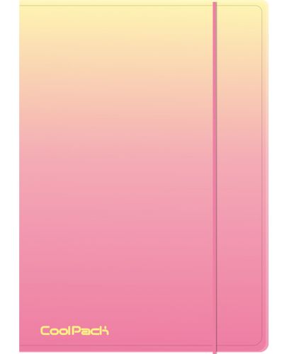 Папка с ластик Cool Pack - A4, Gradient Peach - 1