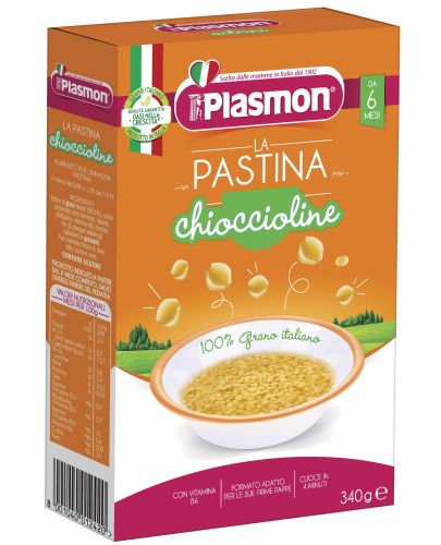 Бебешка паста Plasmon - Охлювчета (Chioccioline), 340 g - 1