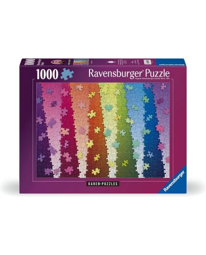 Пъзел Ravensburger от 1000 части - Цвят върху цветовете - 1