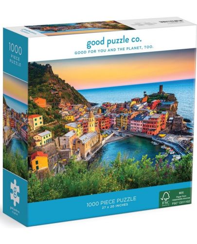 Пъзел Good Puzzle от 1000 части - Залез в Чинкуе Тере - 1