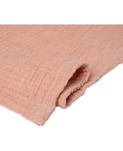 Памучна пелена Bebe-Jou - Pure Cotton Pink - 3