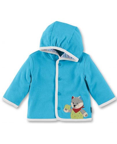 Памучно бебешко палтенце Sterntaler - С вълк, 62 cm, 4-5 месеца - 1