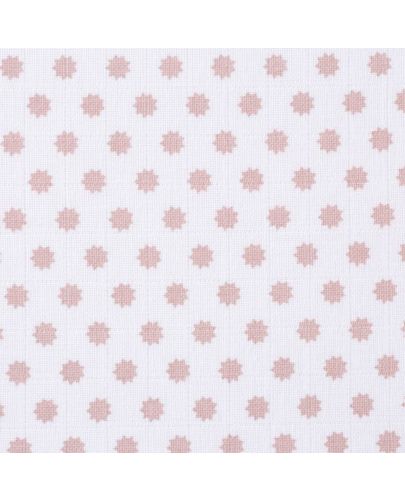 Памучни пелени Lassig - Little Chums, Light Pink, 85 x 85 cm, 3 броя - 3
